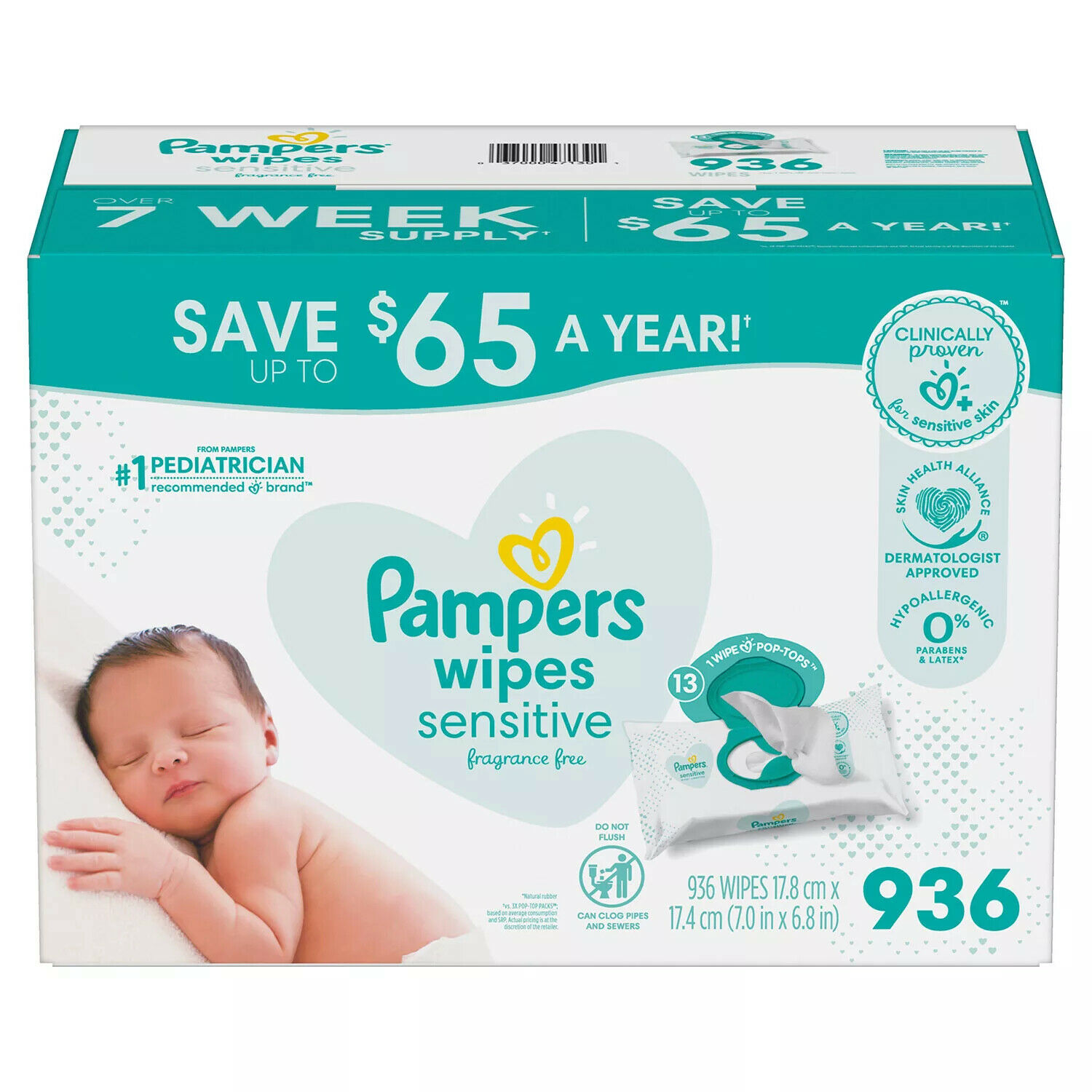 Pampers Sensitive Baby Wipes (936 ct.)
