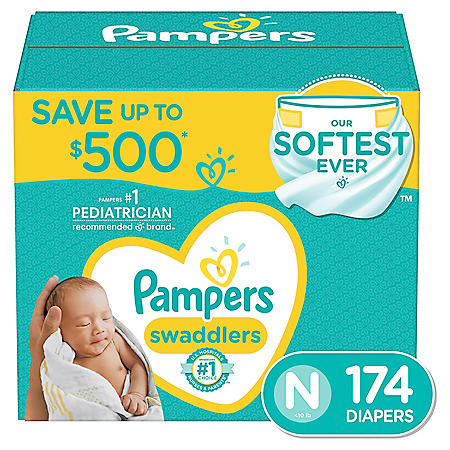Pampers Swaddlers Diapers (Choose Your Size) on Sale At Sam’s Club