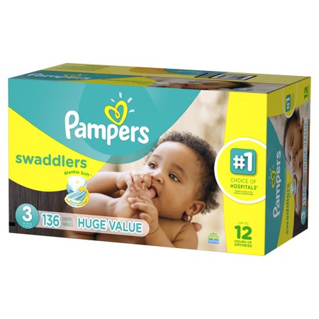 Pampers Swaddlers Diapers Size 3 136 count