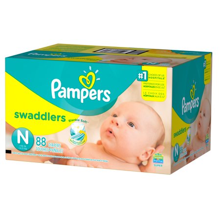 Pampers Swaddlers Newborn Diapers Size 0 88 count