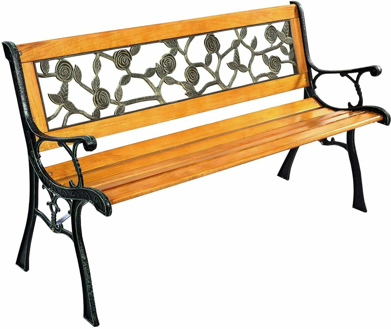 Park Bench Garden Metal Outdoor Furniture Benches Clearance for Patio Yard