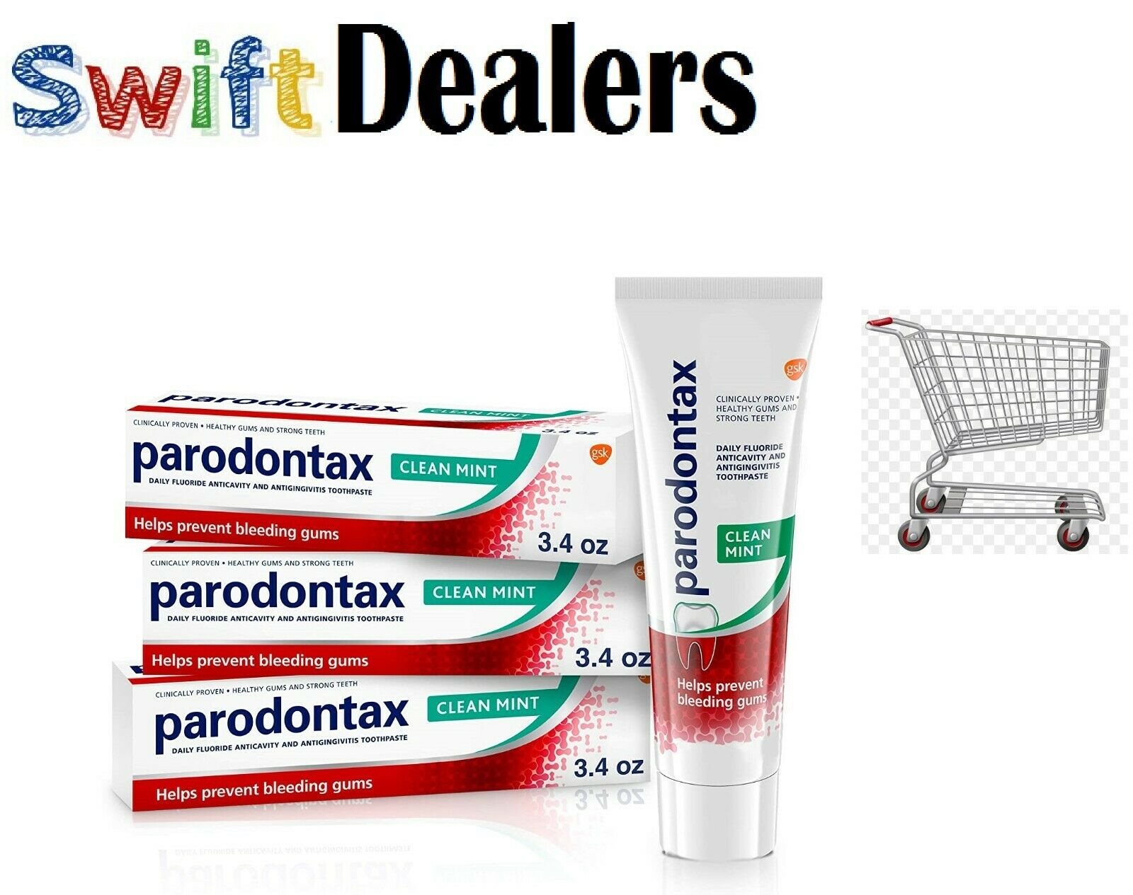 Parodontax Toothpaste for Bleeding Gums, Gingivitis Treatment and Cavity Clean -