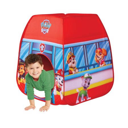 Paw Patrol Character Indoor/Outdoor Play Tent Playhouse for Kids Boys/Girls with Easy Pop Up Set, 28 x 28 x 34 inches