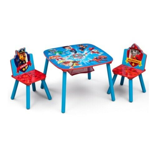 Paw Patrol Table & Chair Set with Storage - 3 Pieces