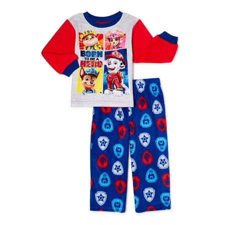 Paw Patrol Toddler Boys Fleece Pajama Set, 2-Piece, Sizes 2T-4T