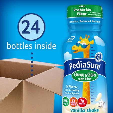 PediaSure Grow & Gain Vanilla Liquid, 8 oz Bottle (Count 24)