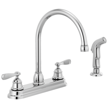 Peerless Two Handle Deck-mount Kitchen Faucet in Chrome