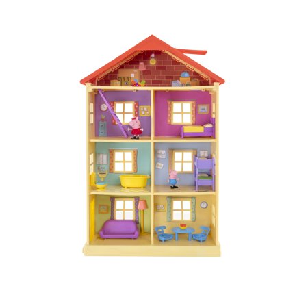 Peppa Pig Family Home Playset with 3 Figures and 10 Accessories
