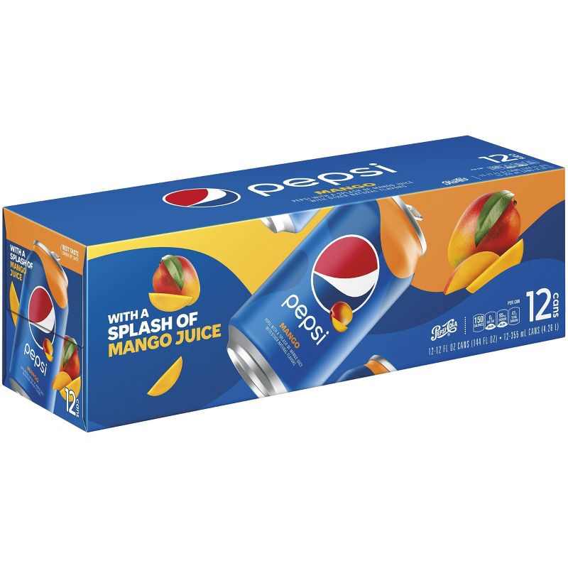 Pepsi Mango Soda - 12pk/12 fl oz Cans