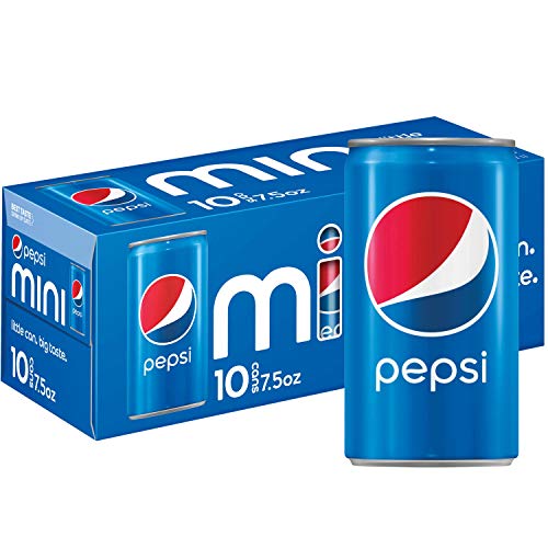 Pepsi Soda, 7.5 Ounce Mini Cans, 10 Pack - Amazon