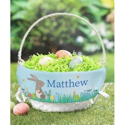 Personalized Planet Baskets - Blue Bunny Personalized Easter Basket