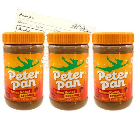 Peter Pan Honey Roast Creamy Peanut Butter, 16.3 Ounce, Pack of 3