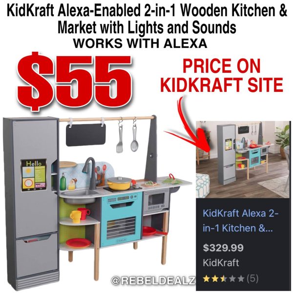 Huge Glitch On Kidkraft Alexa-enabled 2-in-1 Wooden Kitchen & Market