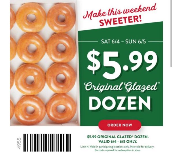 Krispy Kreme Dozen Donuts Today Only Deal!