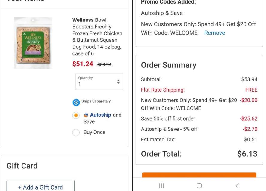 Another Chewy Stacking Code Glitch On Dog Food! Photo 2023 02 07 19 12 00