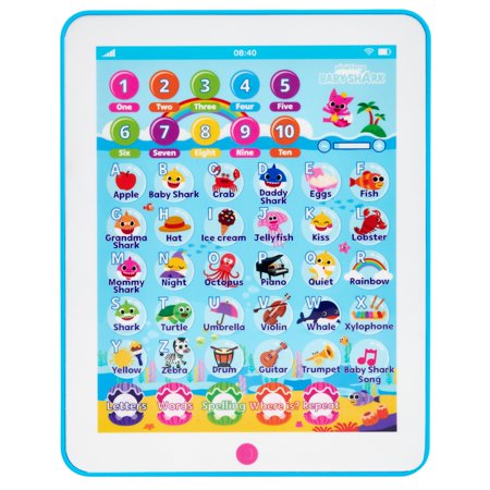 Pinkfong Baby Shark Official by WowWee - Baby Shark Educational Play Tablet, For Preschoolers
