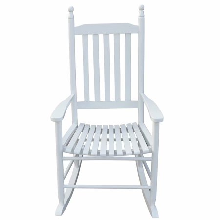 Piscis Outdoor Rocking Chair, Patio Rocking Chair, All-Weather Porch Rocking Chair for Garden Balcony Backyard and Patio, White