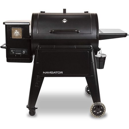 Pit Boss PB850G Navigator Wood Pellet Grill and Smoker, Fitted Cover - 10527