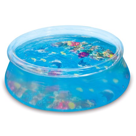 Play Day 8-Foot Round 3D Transparent Quick Set Above Ground Pool with 2 Pairs of 3D Goggles, Ages 6 and Up, Unisex