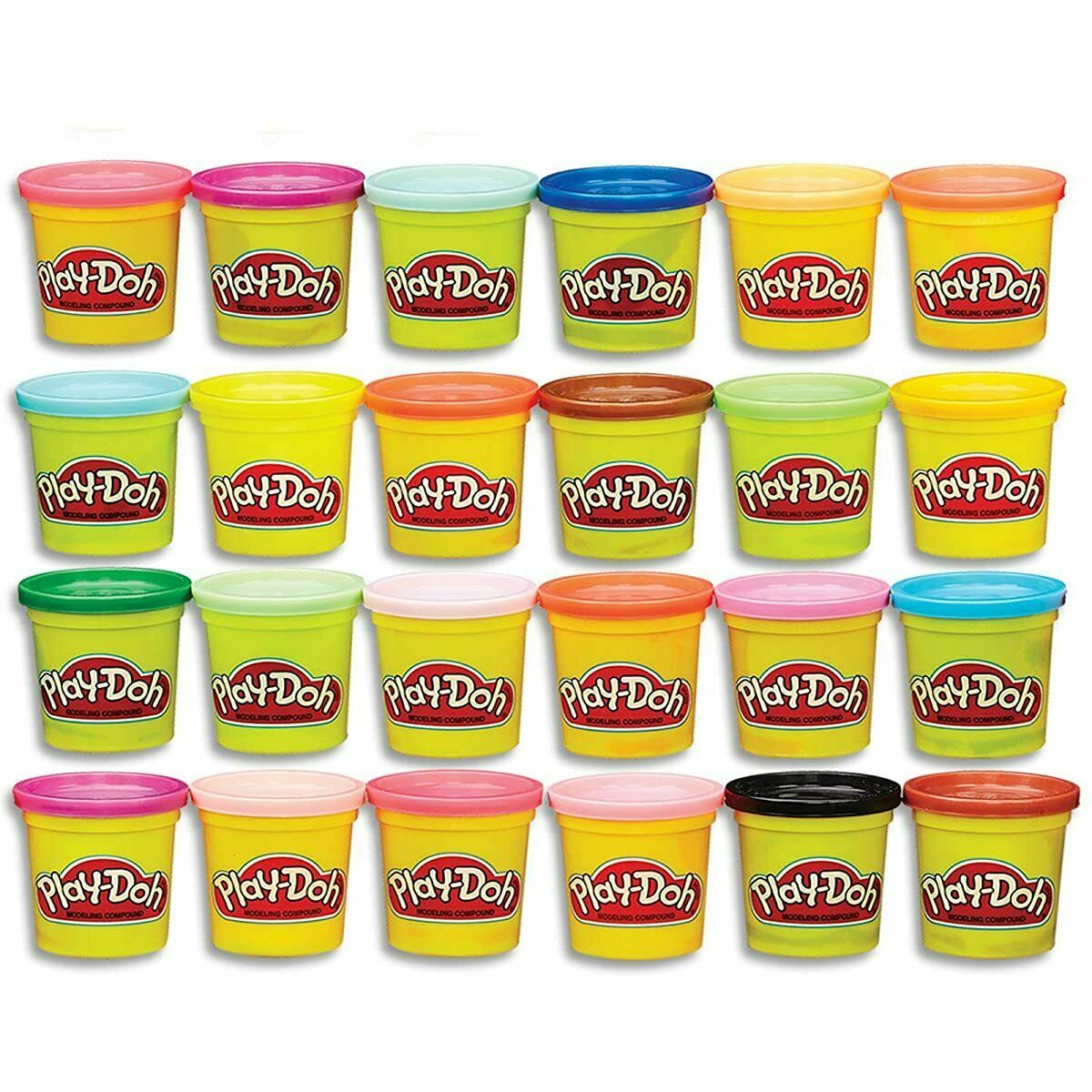 Play-Doh Modeling Compound 24-Pack Case of Colors, Non-Toxic, Multi-Color, 3-Oun