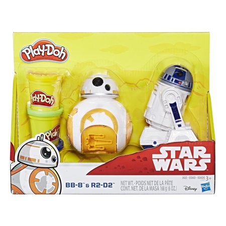 Play-Doh Star Wars BB-8 & R2-D2 Figure Set with 3 Cans of Play-Doh