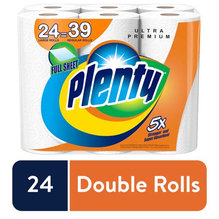 Plenty Ultra Premium Paper Towels XL Rolls  WALMART SALE