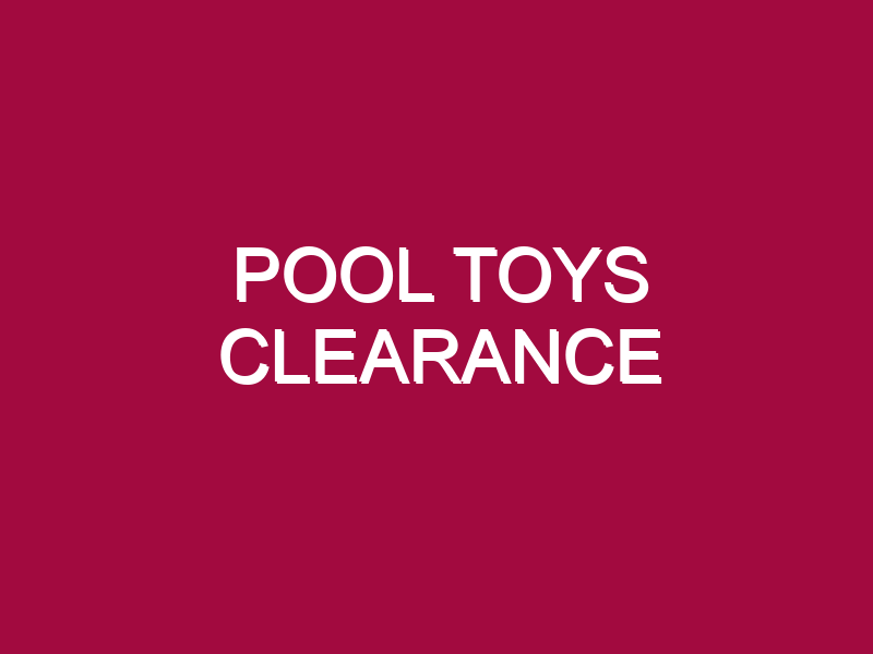 POOL TOYS CLEARANCE