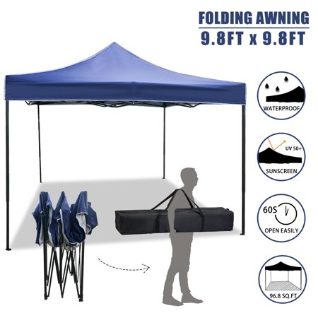 Pop Up Canopy 10x10 Pop Up Canopy Tent Party Tent Folding Protable Ez Up Canopy Sun Shade Wedding Instant Better Air Circulation Outdoor Gazebo with Backpack Bag