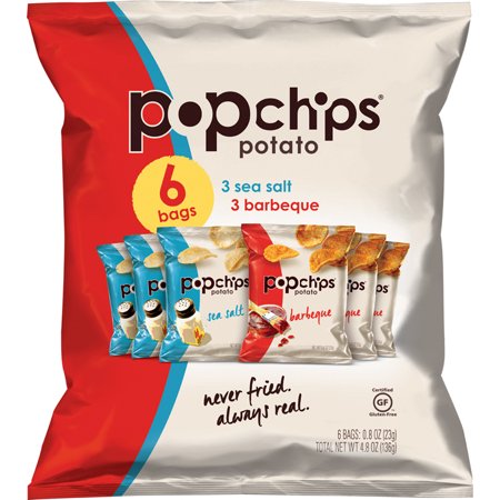 Popchips Variety Pack, 0.8 oz, 6 Count