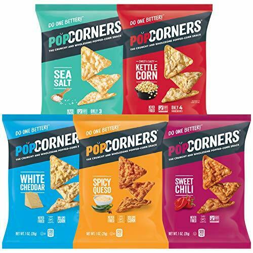 Popcorners Snacks Gluten Free Chips 20 Count Pack of 1Assortment may Vary