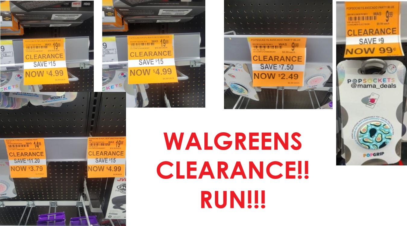 Pop Socket Clearance at Walgreens!!!!