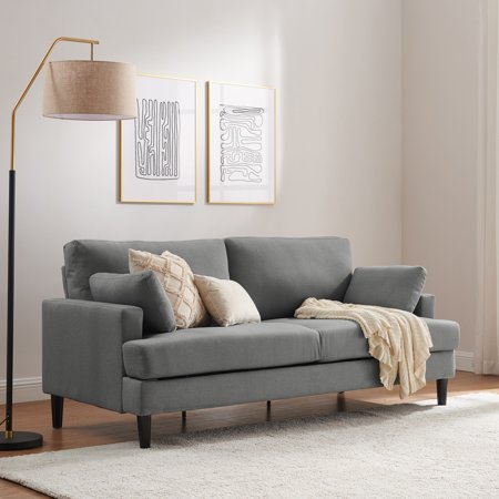 Positano Mid Modern Sofa, Smoke Grey