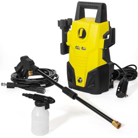 Powerful Electric 2000 PSI 1.2 GPM Compact Pressure Washer With Hose Soap Dispenser Nozzle Adapter