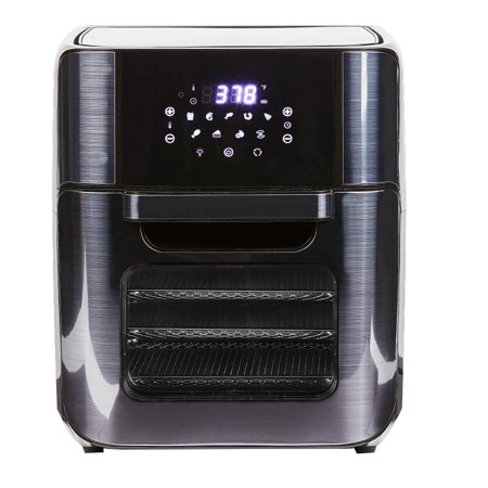 PowerXL Air Fryer Home Pro, 12 Quart, Black Stainless Steel, 1700 Watts