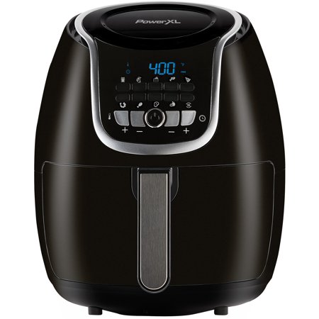 PowerXL Vortex Air Fryer Plus 5 Quart, Black, 1500 Watts