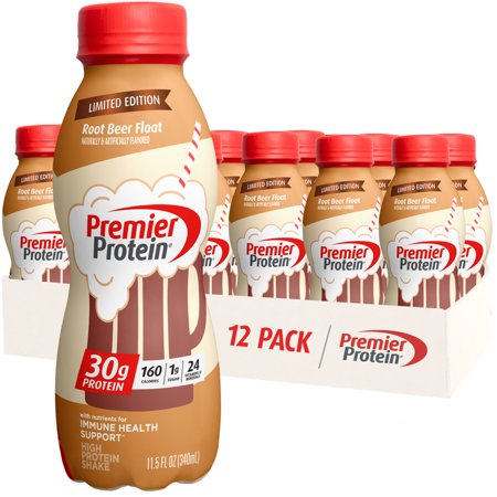 Premier Protein Shake, Root Beer Float Limited Time, 30g Protein, 11.5 Fl Oz, 12 Ct