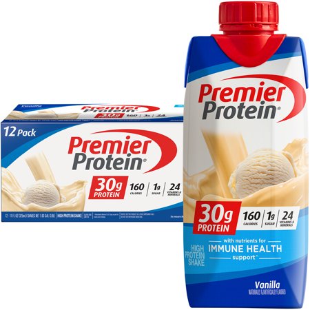 Premier Protein Shake, Vanilla, 30g Protein, 11 Fl Oz, 12 Ct