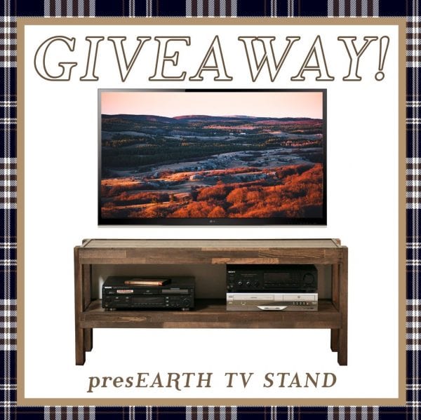 presEARTH Spice Rustic TV Stand Giveaway scaled