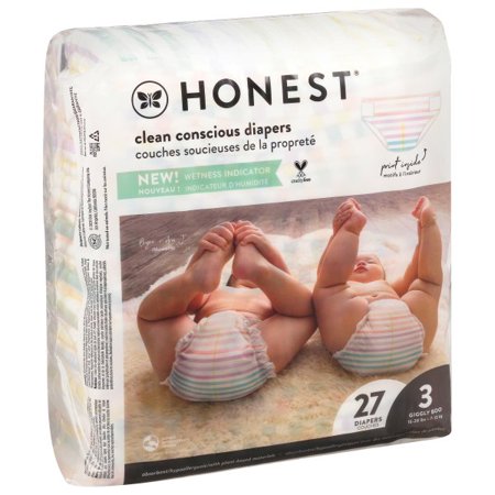 (Price/each)The Honest Company - Diapers Size 3 - Rose Blossom - 27 Count