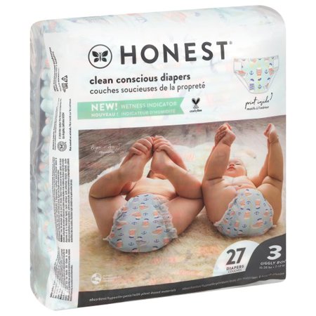 (Price/each)The Honest Company - Diapers Size 3 - Space Travel - 27 Count