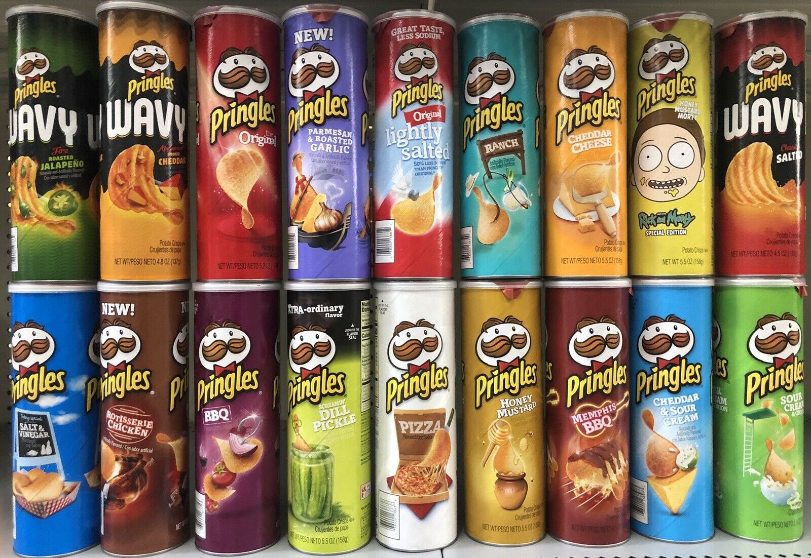 PRINGLES FLAVORED POTATO CHIPS VARIETY CHOICES PICK ONE