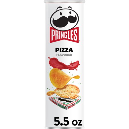 Pringles Potato Crisps Chips, Lunch Snacks, Pizza, 5.5 Oz, Can