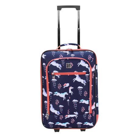 Protege 18" Kids Pilot Case Carry-on Luggage Suitcase, Unicorn (Walmart.com Exclusive)