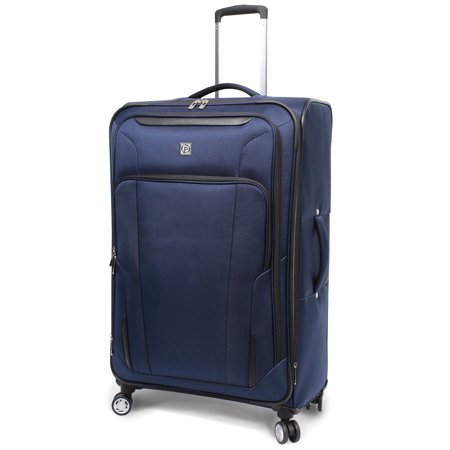 Protege Ashfield 29" Checked 8-Wheel Spinner Luggage Navy (Walmart Exclusive)