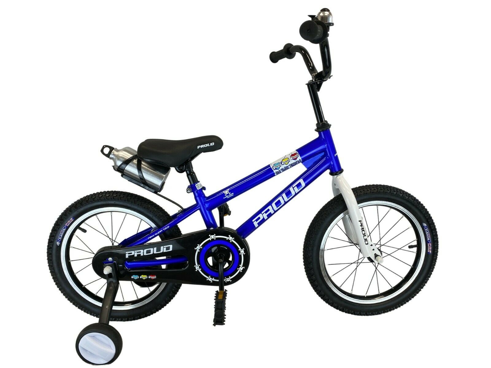 PROUD Kids Bike for Boy/Girls Bicycle with Training Wheels 16 Inch 4-6 years