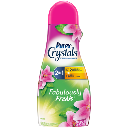 Purex Crystals In-Wash Fragrance and Scent Booster, Fabulously Fresh, 39 Ounce