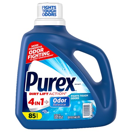Purex Liquid Laundry Detergent, Odor Release, 128 Ounce, 85 Total Loads