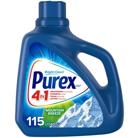 Purex Liquid Laundry Detergent, Mountain Breeze, 312 Fluid Ounces, 240 Loads – WALMART