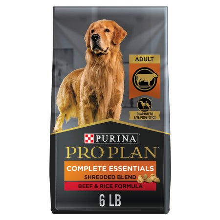 Purina Pro Plan High Protein Dog Food With Probiotics for Dogs, Shredded Blend Beef & Rice Formula, 6 lb. Bag 15.98 At Walmart