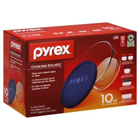Pyrex Glass Bakeware Storage Set, 10 Piece
